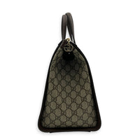Ophidia Tote Bag Large Beige Ebony, Gold hardware