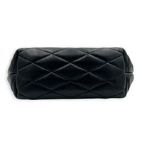 Sade Shoulder Bag Black in Lambskin, Gold hardware