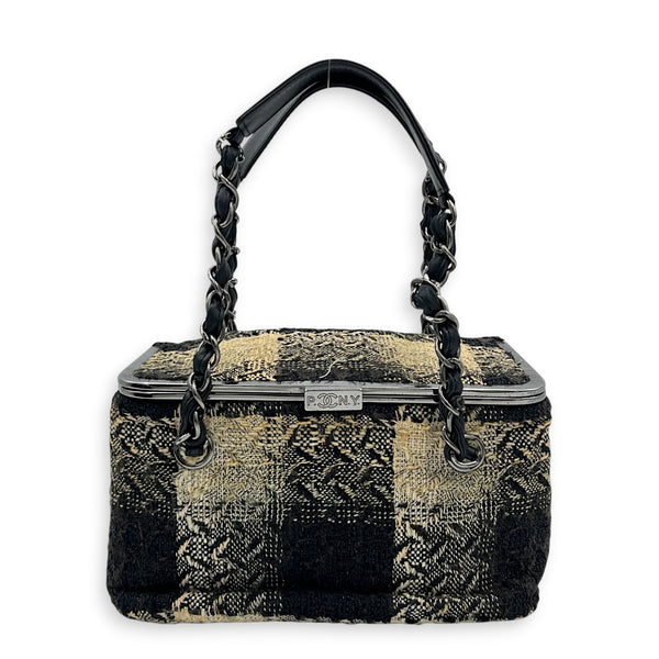 Paris-New York Vanity Bag Multi-colour in Tweed, Silver hardware