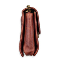 Perfect Edge Shoulder Bag Red in Calfskin, Gold hardware