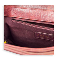 Perfect Edge Shoulder Bag Red in Calfskin, Gold hardware