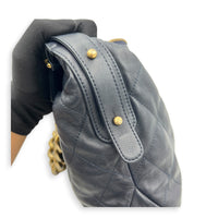 CC Navy Hobo Bag in Lambskin, Gold hardware