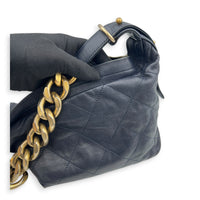 CC Navy Hobo Bag in Lambskin, Gold hardware