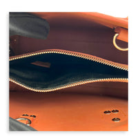 Sac de Jour Top Handle Bag Small Brick Red in Calfskin, Silver hardware