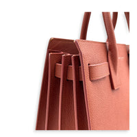 Sac de Jour Top Handle Bag Small Brick Red in Calfskin, Silver hardware