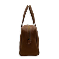 Victoria II 35 Brown Tote Bag in Clemence, Palladium hardware