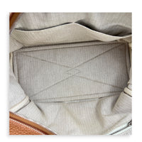 Victoria II 35 Brown Tote Bag in Clemence, Palladium hardware