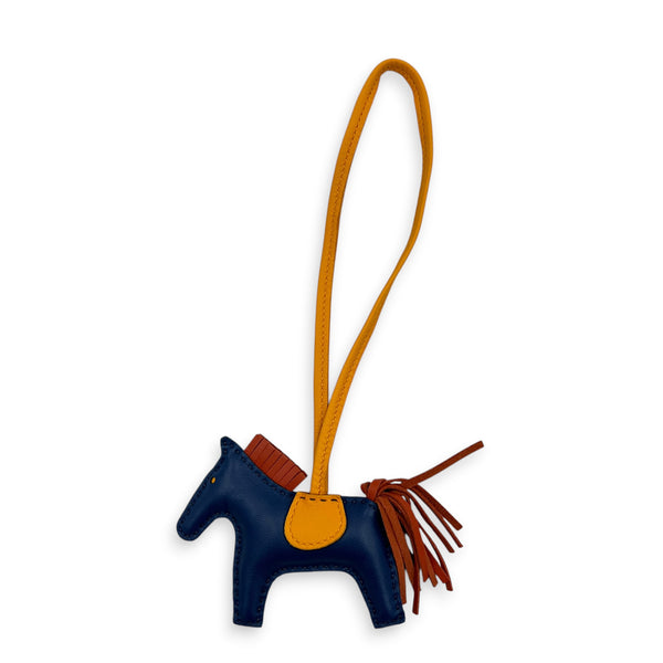 Rodeo Bleu Malte/ Cornaline/ Jaune Dor Bag Accessory in Swift