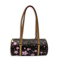 Papillon Shoulder Bag Cherry Blossom x Murakami in Monogram Coated Canvas, Gold hardware