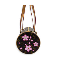 Papillon Shoulder Bag Cherry Blossom x Murakami in Monogram Coated Canvas, Gold hardware