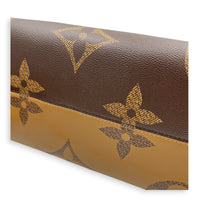 OnTheGo GM Brown Tote Bag in Monogram Coated Canvas, Gold hardware