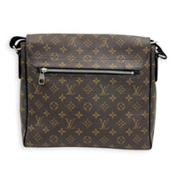 District Brown Shoulder Bag in Monogram Coated Canvas,  hardware