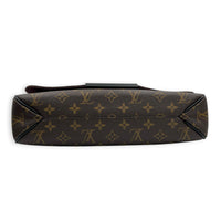 District Brown Shoulder Bag in Monogram Coated Canvas,  hardware