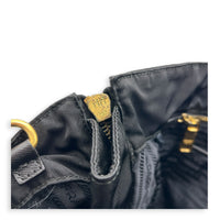 Re-Nylon Tote Bag Black, Gold hardware