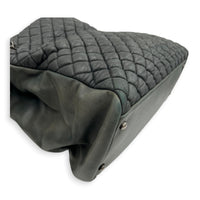 CC Green Tote Bag in Nubuck, Ruthenium hardware