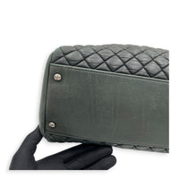 CC Green Tote Bag in Nubuck, Ruthenium hardware
