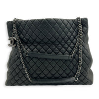 CC Green Tote Bag in Nubuck, Ruthenium hardware