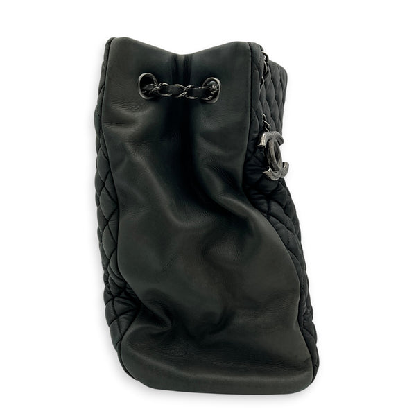 CC Green Tote Bag in Nubuck, Ruthenium hardware