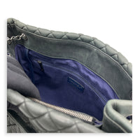 CC Green Tote Bag in Nubuck, Ruthenium hardware