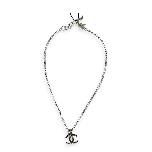 CC Silver Necklace in Metal, Silver hardware