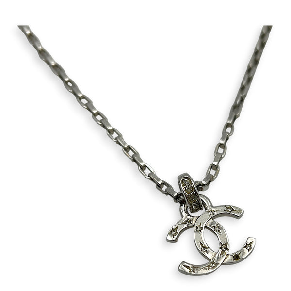 CC Silver Necklace in Metal, Silver hardware