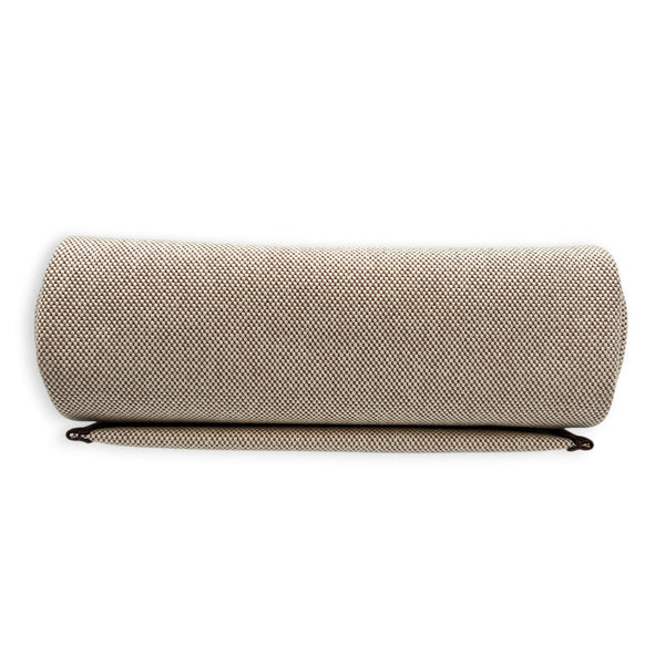 Herbag Mini Beige Shoulder Bag in Canvas, Gold hardware