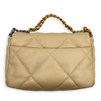 C19 Shoulder Bag Small Beige in Lambskin, Mixed hardware