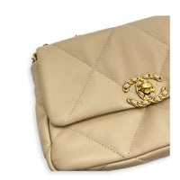 C19 Shoulder Bag Small Beige in Lambskin, Mixed hardware