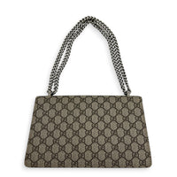 Dionysus Shoulder Bag Small Beige, Silver hardware