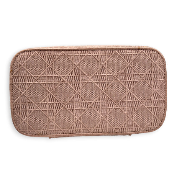 Diortravel Pink Vanity Bag in Canvas, Silver hardware