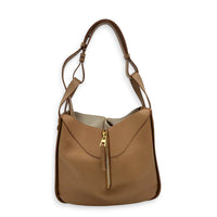 Hammock Shoulder Bag Brown, Gold hardware