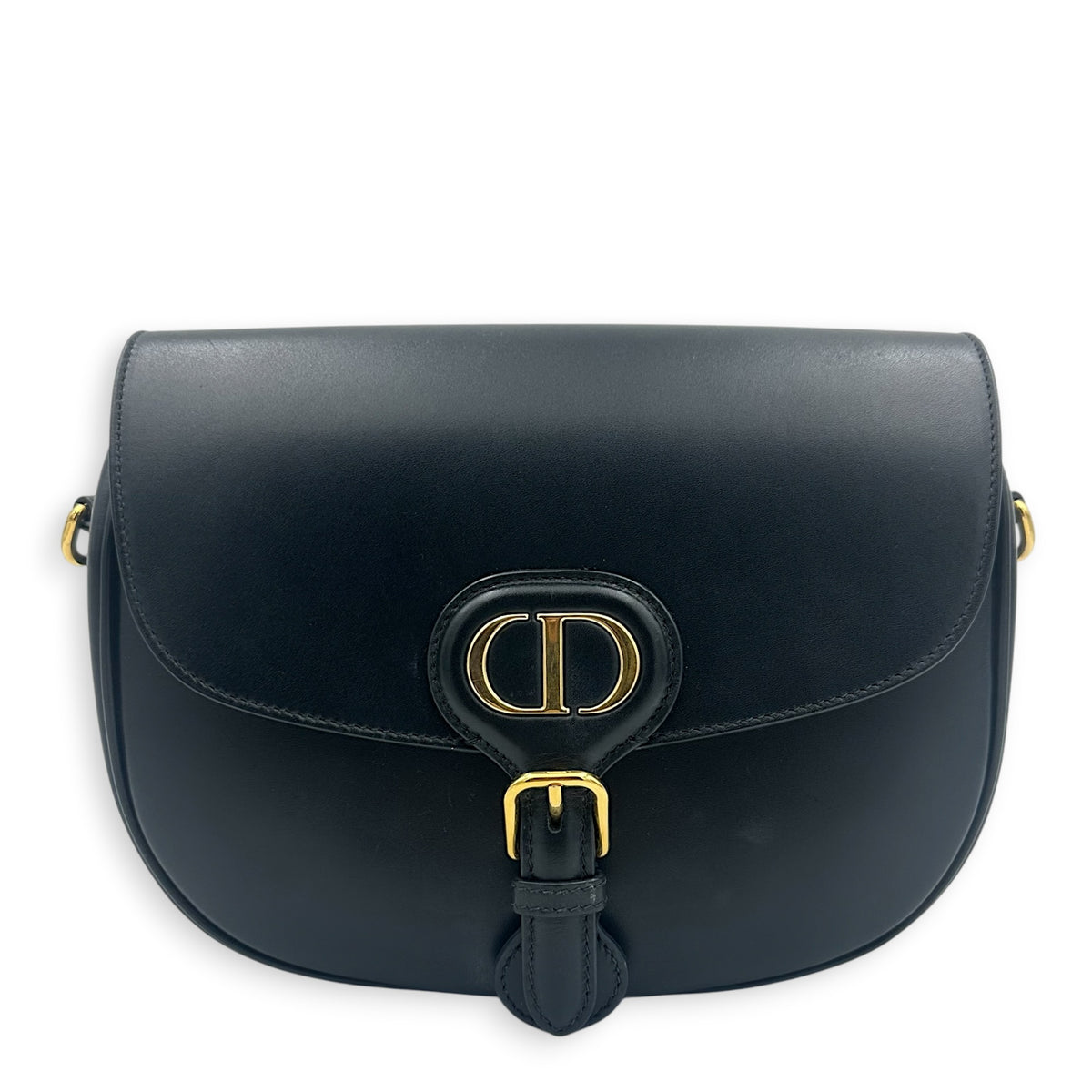 Bobby Shoulder Bag Black in Calfskin, Gold hardware