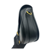 Bobby Shoulder Bag Black in Calfskin, Gold hardware