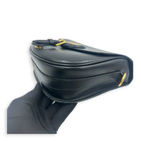 Bobby Shoulder Bag Black in Calfskin, Gold hardware