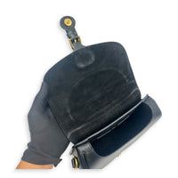 Bobby Shoulder Bag Black in Calfskin, Gold hardware