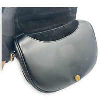 Bobby Shoulder Bag Black in Calfskin, Gold hardware