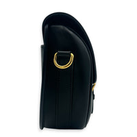 Bobby Shoulder Bag Black in Calfskin, Gold hardware