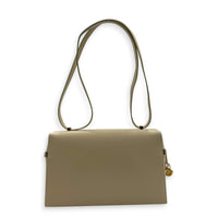 L27 Shoulder Bag White in Calfskin, Gold hardware