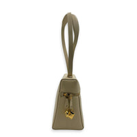 L27 Shoulder Bag White in Calfskin, Gold hardware