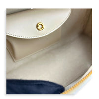 L27 Shoulder Bag White in Calfskin, Gold hardware