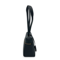 L27 Shoulder Bag Blue in Calfskin, Gold hardware