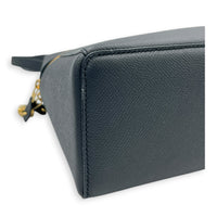 L27 Shoulder Bag Blue in Calfskin, Gold hardware
