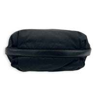 Logo Shoulder Bag Black in Nylon, Silver hardware