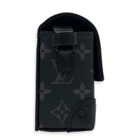 Steamer Crossbody Bag Monogram Eclipse in Coated Canvas, Gunmetal hardware