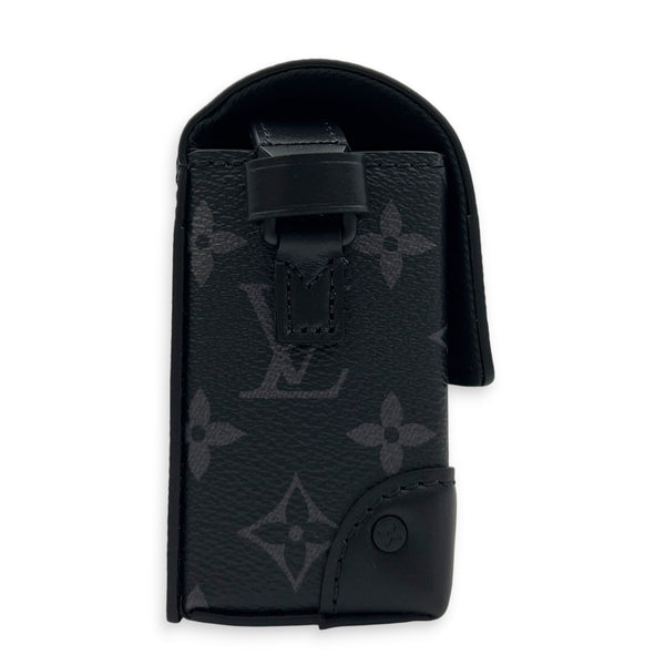 Steamer Crossbody Bag Monogram Eclipse in Coated Canvas, Gunmetal hardware