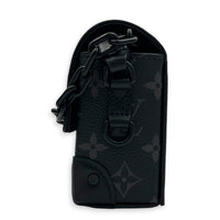 Steamer Crossbody Bag Monogram Eclipse in Coated Canvas, Gunmetal hardware