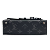 Steamer Crossbody Bag Monogram Eclipse in Coated Canvas, Gunmetal hardware
