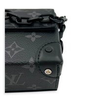 Steamer Crossbody Bag Monogram Eclipse in Coated Canvas, Gunmetal hardware