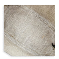 Dome Grey Top Handle Bag in Calfskin, Gold hardware