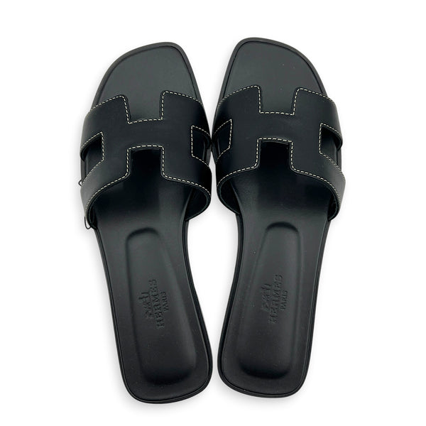 Oran 36 Black Sandals in Box